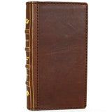 Echte dunkle Lederhülle für Google Pixel 4a 5G, Buch-Bibel-Design, Brieftasche, Kartenhalter, Retro-Ständer, luxuriös, IL Davis 1948