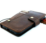 Genuine Real Vintage Leather case for Apple  iPhone 11 cover wallet credit holder book wireless charging prime holder slim Jafo 48