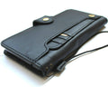 Genuine black leather Google Pixel 7 Pro case with wallet holder, stand, and wireless charging compatibility by DAVISCASE.