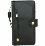 Étui portefeuille en cuir véritable noir pour Google Pixel 5a 5G, support de livre, support rétro de luxe, fentes pour cartes de crédit, fenêtre d'identification Davis 1948