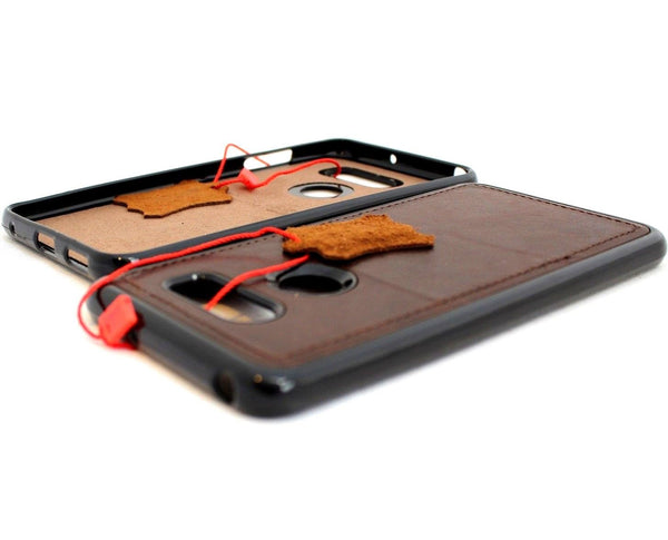 Genuine vintage leather Case for LG V30 slim cover magnetic luxury wallet handmade soft holder daviscase V 30 oiled