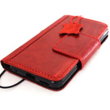 Véritable étui en cuir véritable pour LG G6 livre walle couverture fait à la main de luxe aimant rouge mince daviscase