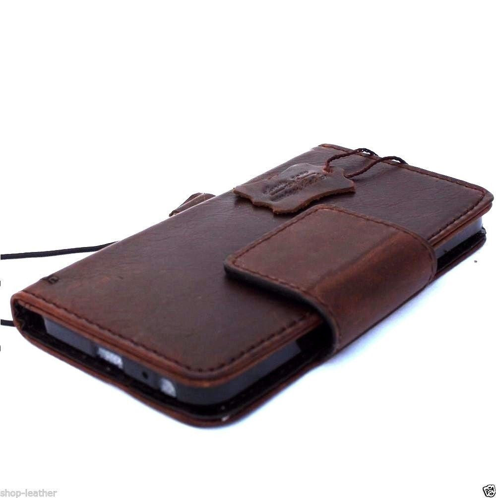 Genuine Italian 100% leather hard case for LG Nexus 5X, handmade by DAVISCASE, slim book-style wallet cover with luxury craftsmanship