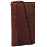 Genuine vintage leather Case for LG V30 slim cover book luxury wallet hand made daviscase V 30 oiled