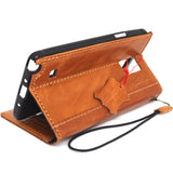 genuine vintage leather Case for Samsung Galaxy Note 4 book wallet cover slim cards slots thin bright brown daviscase
