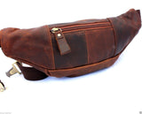 Portefeuille en cuir véritable vintage pour hommes, pochette de taille, sac à dos pour téléphone portable, porte-monnaie 