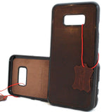 Genuine leather Case for Samsung Galaxy S8 magnetic handmade soft rubber car holder cover slim car daviscase