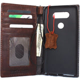 Genuine vintage leather Case for LG V20 slim cover book luxury wallet handmade daviscase