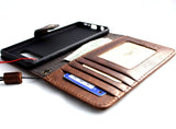 Étui en cuir véritable pour Samsung Galaxy S10, portefeuille, couverture de cartes, fenêtre de chargement sans fil, luxe, sangle d'identification en caoutchouc vintage