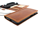 Étui en cuir véritable tanné pour Google Pixel 3 XL Book ID Wallet fait à la main support souple Flip Retro Luxury Davis 1948