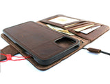 Genuine natural leather for Apple iPhone 11 Pro Max Case Cover Wallet Credit cards Holder Magnetic Book Rubber Detachable Prime Soft Dark Brown