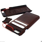 Schutzhülle aus echtem Echtleder für iPhone 8 Plus, schmale Brieftasche, klassisches Business-Design, DE Daviscase 7+