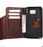 Étui en cuir véritable vintage pour Samsung Galaxy note 5, portefeuille de livre, couverture de luxe 5 slim daviscase 3d