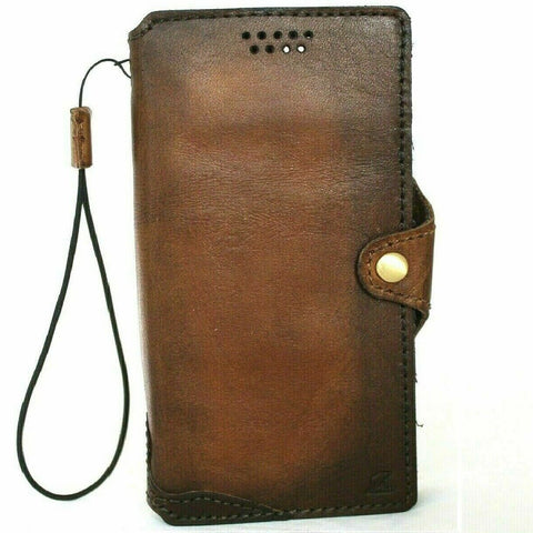 Genuine Leather Wallet Case for Apple iPhone 11 Pro Cover Vintage Design Credit Card Holder Book Luxury Holder Slim Wireless Charging Davis 1948