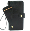 Black leather Samsung Galaxy Note 20 Ultra 5G wallet case with ID window, handmade rubber holder, and wireless charging compatibility by DavisCase.