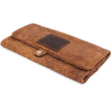 Genuine Leather Wallet Hookah Cigarette Tobacco Pouch Case Rolling Paper Holder daviscase