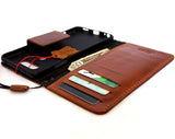 Étui pour LG V20 en cuir véritable rétro, portefeuille avec aimant, marron clair, fentes pour cartes, slim jafo 48