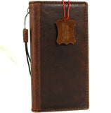 Genuine Natural Leather Case for Google Pixel 5 Book Wallet Full Holder Retro Soft Luxury Slim Davis 1948 wireless charging