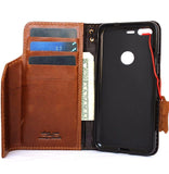 Echtledertasche für Google Pixel Book Wallet Handgemacht Retro magnetisch Luxus IL schlank rfid R
