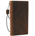 Genuine leather Samsung Galaxy S20 wallet case by DAVISCASE with card slots, wireless charging holder, and luxury rubber ID slot.