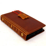 Echtes ECHT-Leder iPhone 7 Classic Case Cover Bibel Portemonnaie Kredithalter Buch Luxus Rfid Pay 1940 DavisCase