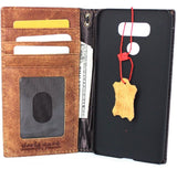 Echtlederhülle für das LG G6, Brieftaschenformat, luxuriöse Kartenfächer, schlankes, handgefertigtes Daviscase im Vintage-Stil