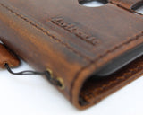 Véritable étui en cuir véritable pour Google Pixel 3A Book Wallet Support fait à la main Rétro Luxe IL Davis 1948 il