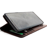 Genuine vintagel leather case for LG G7 book cards wallet magnetic cover slim soft holder daviscase