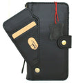 Black leather Samsung Galaxy S20 FE wallet case with card slots, ID window, soft rubber edges, vintage style by DAVISCASE.