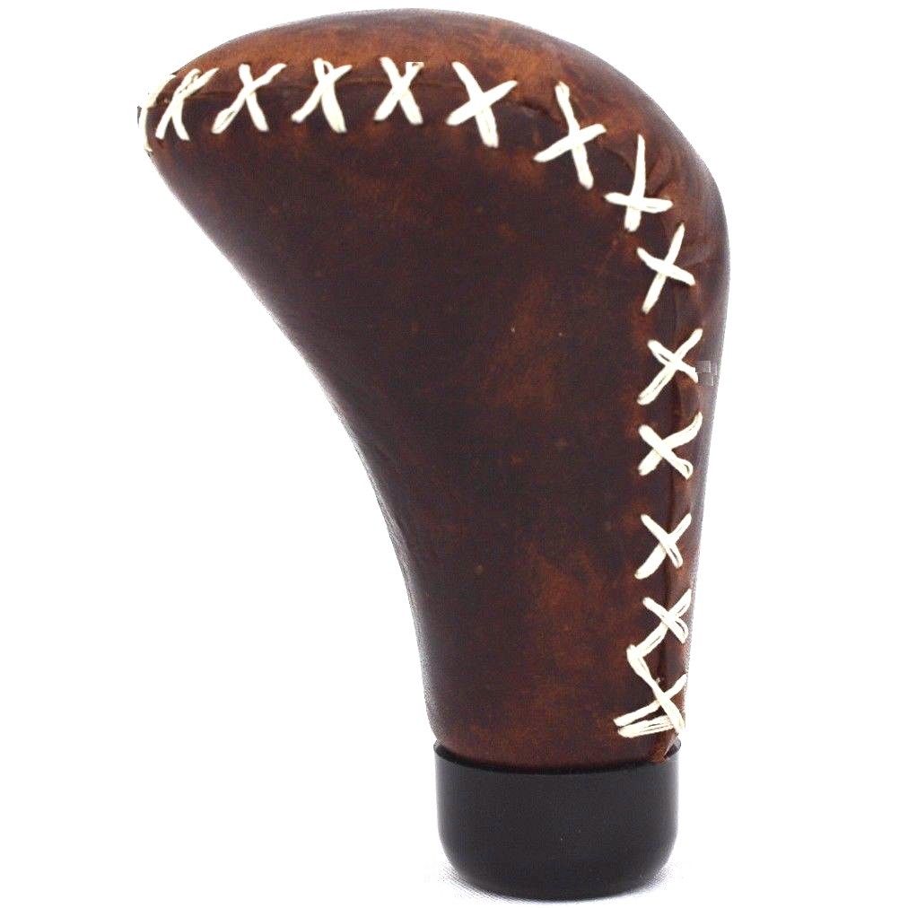 Genuine leather gear shift knob for Mercedes-Benz, handmade collectible car shifter lever by DAVISCASE.