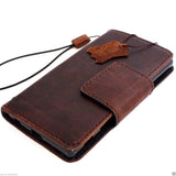 Genuine Vintage Italian Leather  Case  for sony Xperia Z5 5 II (2020) book wallet Handmade De Luxury