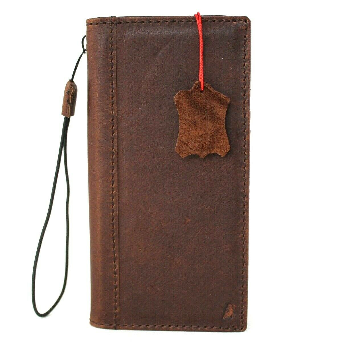DavisCase genuine leather wallet case for Samsung Galaxy S21 Ultra 5G with card slots, ID window, rubber stand, and wireless charging.
