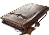 Genuine Leather Case for Google Pixel 6 6a 7 7a 8 pro Book Wallet Book  Retro Stand Luxury Dark Davis 1948 5G Wireless Charging German Cross DE