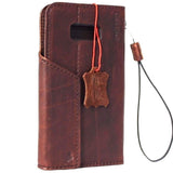 genuine vintage oil leather Case for Samsung Galaxy S8 Plus book wallet magnetic
