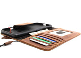 Echte Echtlederhülle für Google Pixel 2 XL, Buch-Brieftasche, handgefertigt, Retro-Softhalter, Magnetverschluss, gegerbt von IL Davis