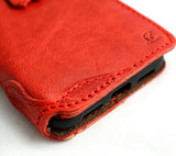 Genuine Red Leather Case for Google Pixel 5 Book Wallet Holder Retro Stand Luxury Slim Davis 5G Wireless Charging