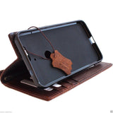 Echte Echtledertasche passend für Huawei Nexus 6P Bibelbuch Portemonnaie Handgemacht Retro Luxus IL