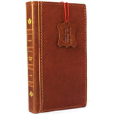 Echtes ECHTES Vollleder iPhone 8 Plus Hülle Bibel Portemonnaie Kredithalter Buch Luxus Rfid Pay Slim 1948 DavisCase