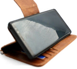 Echtleder-Hülle für Samsung Galaxy S10 Plus, Buch-Brieftaschen-Abdeckung, Karten, kabelloses Ladefenster, Jafo magnetisches schlankes Daviscase S 10, Hellbraun