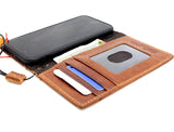 Étui en cuir souple tanné véritable pour iPhone SE 2 2020, couverture de livre, portefeuille souple, cartes d'affaires, mince, chargement sans fil, Davis Art