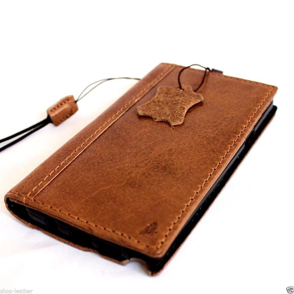 Genuine full leather Samsung Galaxy Note 5 book wallet case with a slim design, handcrafted for luxury protection.