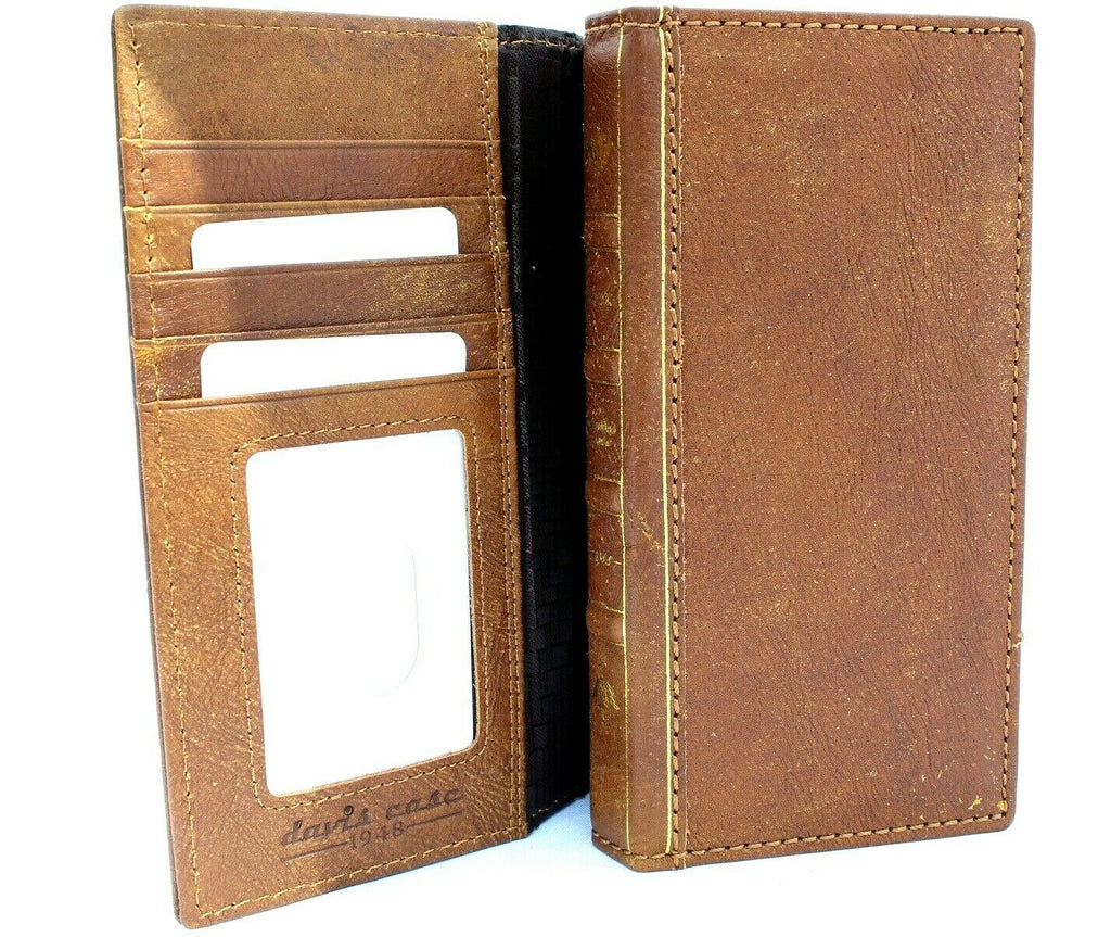 Genuine full leather case for Samsung Galaxy Note 10 Plus, handmade Bible book wallet style with soft slots, luxury art design by DAVISCASE.