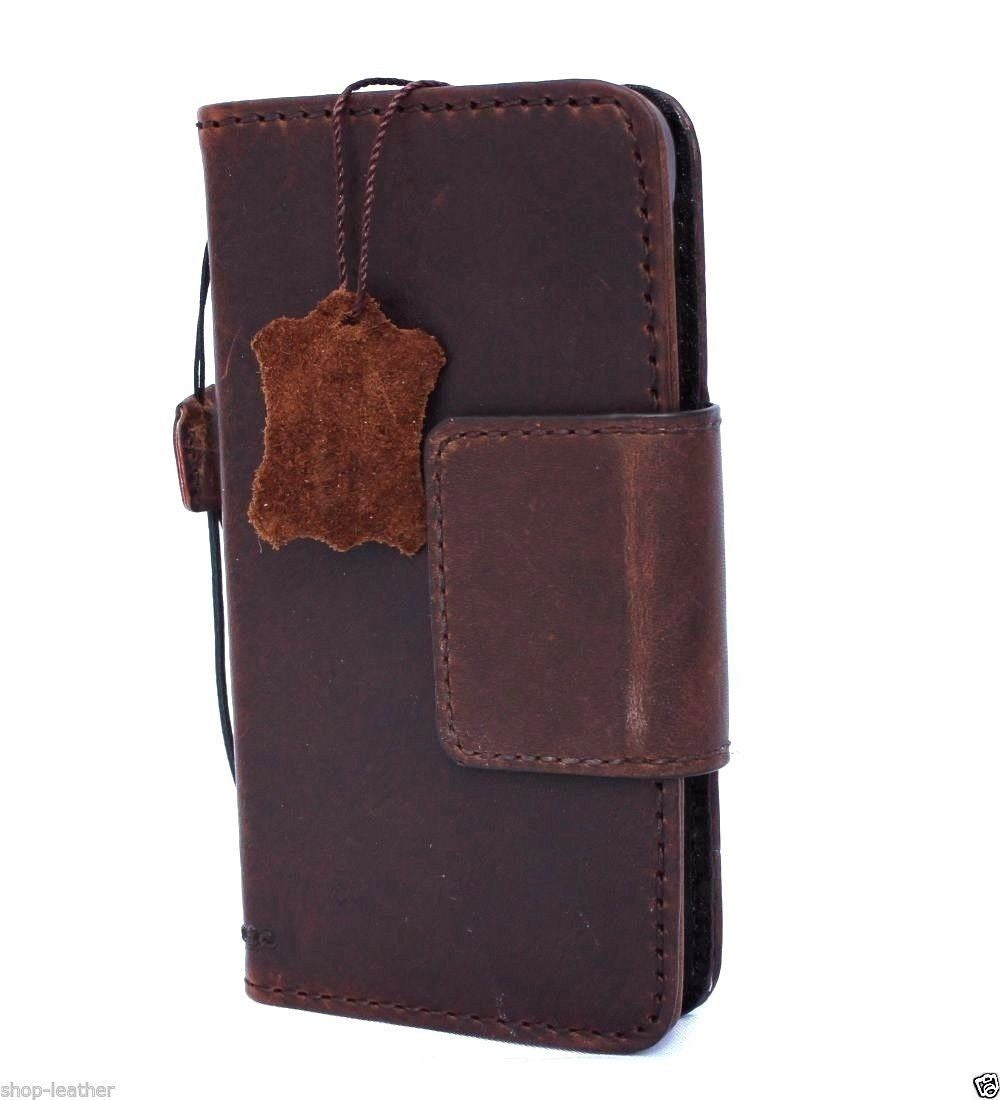 Genuine Italian 100% leather hard case for LG Nexus 5X, handmade luxury wallet-style phone cover by DAVISCASE.