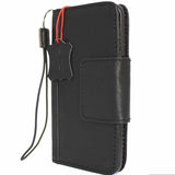 Genuine Leather Case for Google Pixel 6 Book Wallet Magnetic Closure  Holder Black Retro Stand Luxury IL Davis 1948 5G wireless Charging