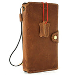 Genuine Top Grain Leather Case for Samsung Galaxy S21 Ultra 5G book wallet handmade rubber holder Tan cover wireless charging Business Daviscase