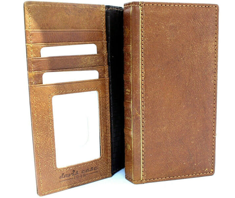 Véritable étui en cuir véritable pour Samsung Galaxy Note 10 PLUS bible livre porte-monnaie fentes support en caoutchouc fenêtre Jafo 