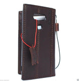 echtes geöltes Lederetui für LG G5 Slim Cover Book Luxury Pro Wallet handgefertigtes Daviscase