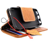 Echtlederhülle für iPhone 5 5S 5C SE Buchbrieftasche Kreditkartenhülle Magnethalterung Daviscase 