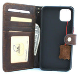 Véritable étui en cuir véritable pour Google Pixel 4 XL Book Wallet Support fait à la main Fermeture rétro Luxe IL Davis 1948