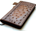 Handmade genuine leather phone case for iPhone 11-16 Pro Max and XS, featuring vintage style, credit card slots, and full grain leather.